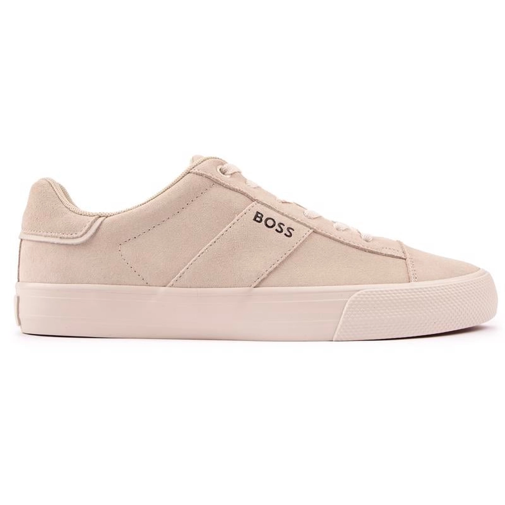 Hugo Boss Mens Aiden Trainers - Natural Leather - Size UK 6